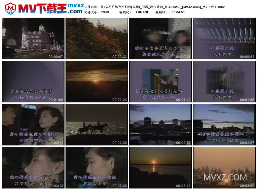 佚名-不怕黑夜不怕醉(人物)_国语_流行歌曲_MC300269